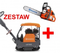 Zestaw zagęszczarka Husqvarna LG 164 lub LG 204 + pilarka 435II