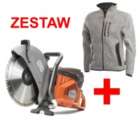 Zestaw przecinarka Husqvarna K 970 lub K 1270 + kurtka polar