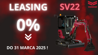 LEASING na minikoparkę gąsienicową Yanmar SV22