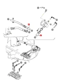 Przewód hydrauliczny 44.5x57.5 zasilania pompy   ViO25-3