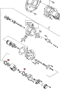 O-ring pompy hydraulicznej   B/C/ViO