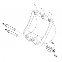 Zestaw tulei i sworzni łyżki/szybkozłącza  SV15-18