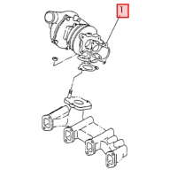Uszczelka pod turbosprężarkę - wyjście   3/4TN82-84T