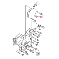 Śruba kielicha startera L40.L48 M6X12mm z kołnierzem "7"