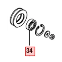 Łożysko kulkowe 6303UU