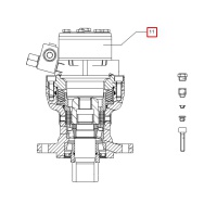 Hydromotor silnika obrotu kabiny  HR/TC