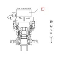 Hydromotor silnika obrotu kabiny   HR/TC