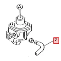 Przewód gumowy układu chłodzenia /chłodnica-pompa wody/