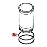 Uszczelnienie tulei cylindra   2TR15