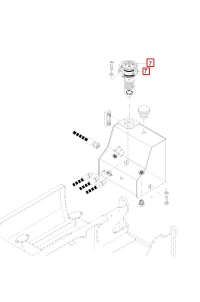 Korek wlewu oleju hydraulicznego   HR/TC