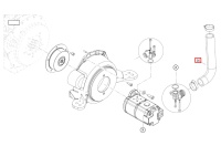 Przewód hydrauliczny układu ssącego /zbiornik - pompa/  TC16-2/TC37-2