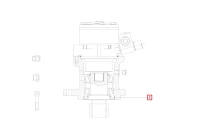 Uszczelniacz silnika obrotu 55x80x8