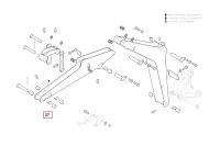 Półpanewka tulei ramienia 1x43x52