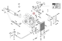 Przewód gumowy układu chłodzenia /chłodnica-pompa wody/  SKL/ZL