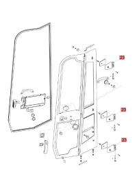 Zawias drzwi ViO33U-57U