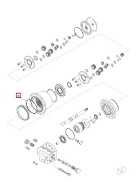 O-ring zwolnicy silnika jazdy 145.72x2.62   SK/SV