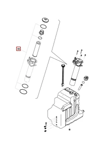 Zestaw uszczelnień filtra oleju hydraulicznego - powrotu   V7
SV15VT-SV17VT-SV19VT