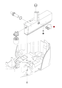 Wskaźnik poziomu oleju hydraulicznego "oczko"