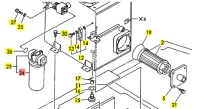 Filtr oleju hydraulicznego układu powrotu   B17-2/B19