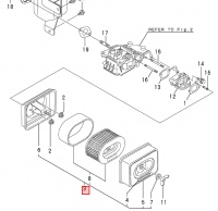 Filtr powietrza kompletny  L48-DVRYC