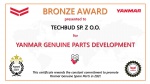Wyróżnienie Gold Award od Yanmar dla firmy Techbud